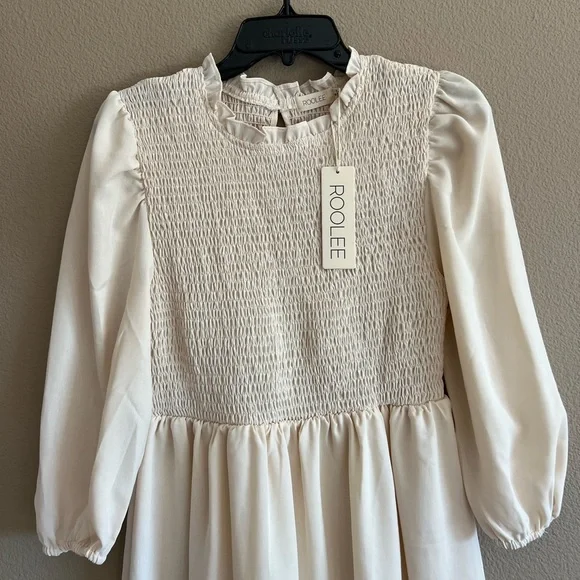 NWT Roolee Smocked Midi Dress - Picture 5 of 10